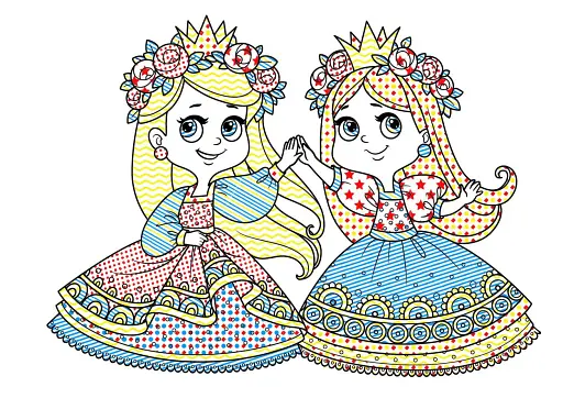 Чарівні водяні розмальовки. Подружки - фото 3