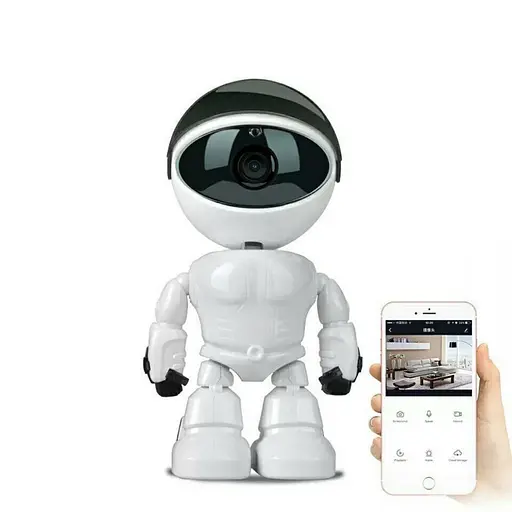 Бездротова поворотна IP-камера відеоспостереження SV Робот QC1-B 3MP, Білий - фото 3