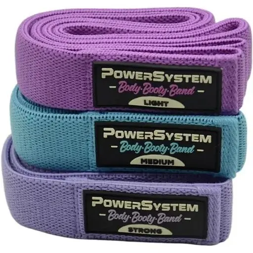 Набір тканинних гумок Power System PS-4129 Booty Band Set Long 3 шт. (4129MX-9) - фото 1