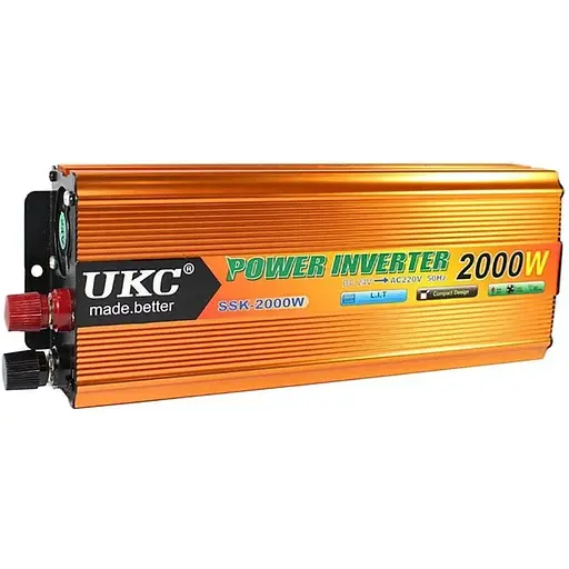 Преобразователь постоянного тока 2000 W UCK SSK-2000W AC/DC инвертор для автомобиля 12В-220 В - фото 1