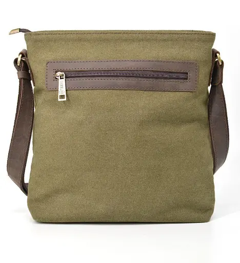 Чоловіча шкіряна сумка через плече TARWA 29х27х8.5 см sum0025866 - фото 3