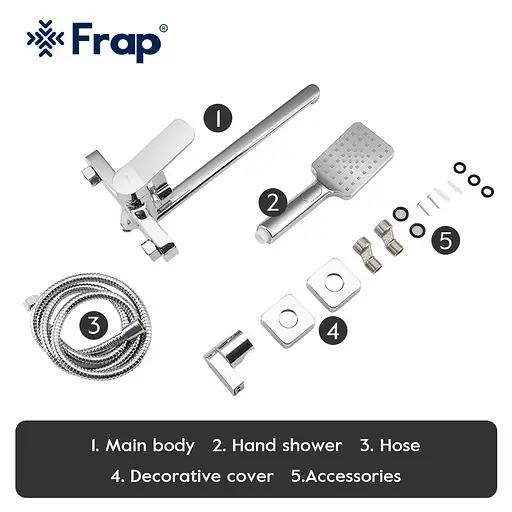 Смеситель для ванны Frap F2261 хром - фото 8