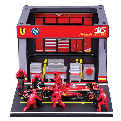 Игровой набор Bburago Pit Pass Ferrari SF-24 1:43 (18-36862 (#16))