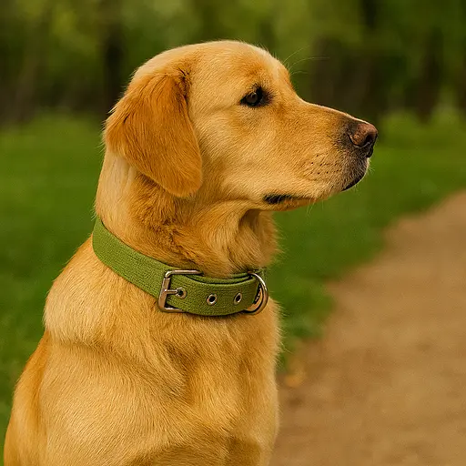 Ошейник для собак хлопчатобумажная тесьма CoLLaR Брезент (ширина 35мм длина 51-63см) - фото 4