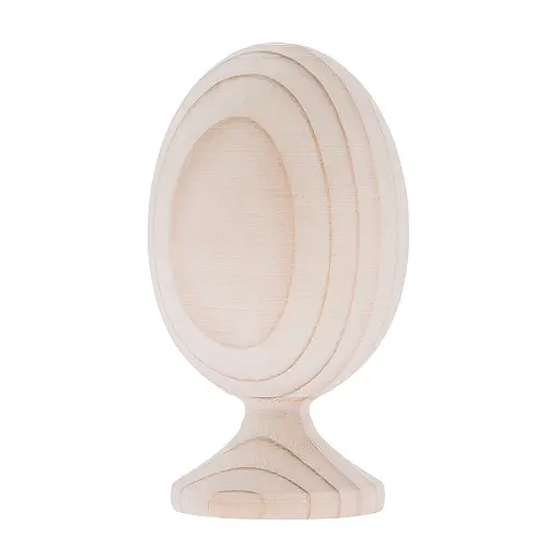 Деревянное пасхальное яйцо на подставке для декора, декупажа и росписи заготовка деревянная (высота 9 см), Woodly 85949 - фото 1