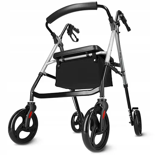 Роллер для ходьбы 4FIZJO складной, с сумкой Black/Silver (P-5905973406918) - фото 1