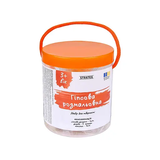 Дитячий набір для творчості розмальовка гіпсової фігурки "Котик" Strateg 30943 - фото 3