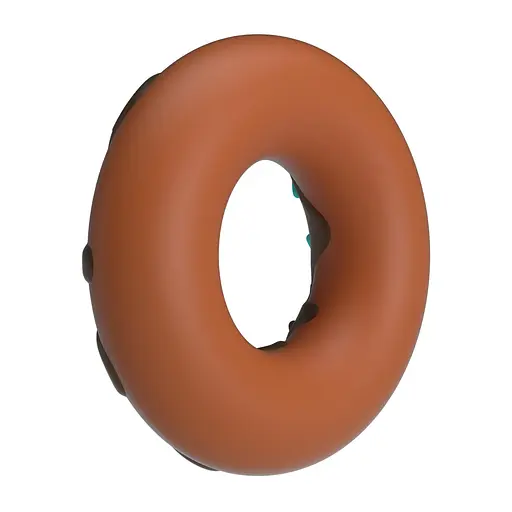 Эрекционное кольцо Pretty Love Super Donut Cock Ring 4.6 см (коричневый) - фото 11