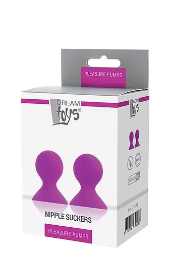 Помпы для сосков DreamToys Lit-Up Silicone Nipple Suckers Pleasure Pumps 7 см розовый - фото 2