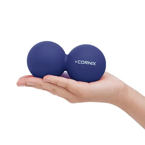 Массажный мяч двойной Cornix Cornix Lacrosse DuoBall 6.3 x 12.6 см XR-0109 Navy Blue - фото 3