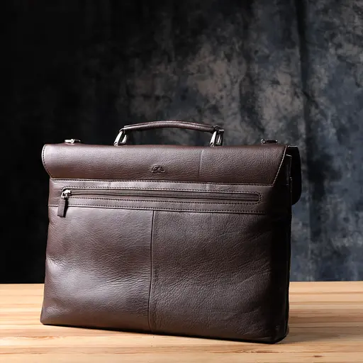 Стильна чоловіча сумка для ноутбука з натуральної шкіри TONY PEROTTI 38,5х28,5х7,5 см sum0028964 - фото 10