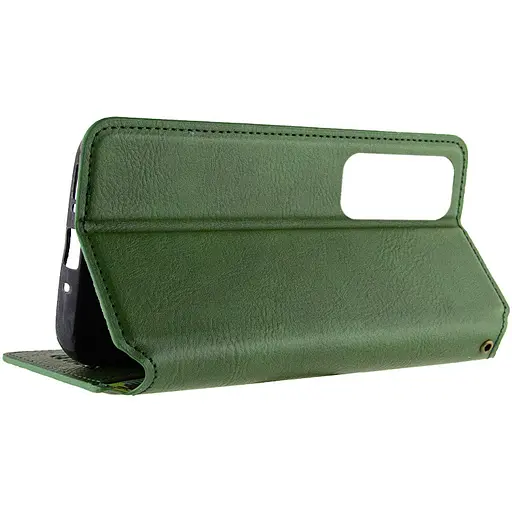 Кожаный чехол-книга GETMAN Cubic (PU) для Samsung Galaxy M35 5G Зеленый - фото 7