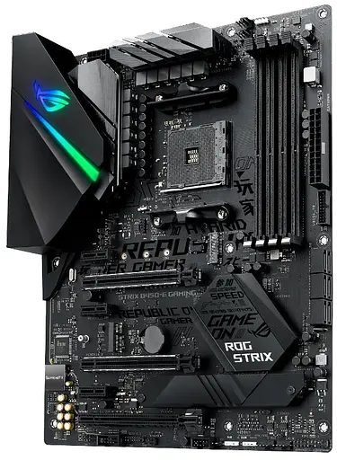 Материнская плата ASUS ROG STRIX B450-E Gaming (ROG Strix B450-E Gaming) (Socket AM4, AMD B450, ATX) Б/у - фото 3