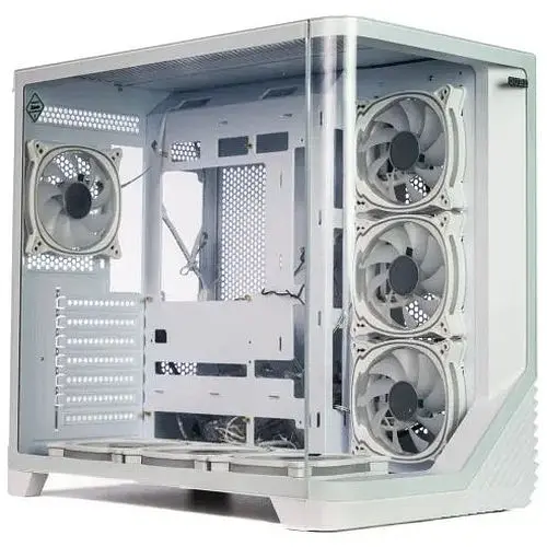 Корпус Qube Mirage, белый, без БП, для ATX/Micro ATX/Mini-ITX, 1xUSB 3.0/2xUSB 2.0, макс. CPU – 165 мм/VGA – 410 мм, 7x120 - фото 1