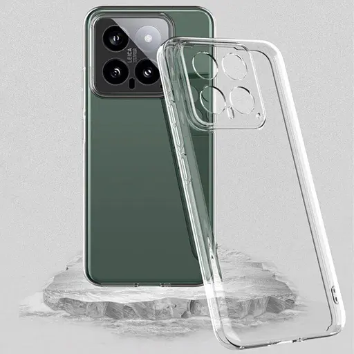TPU чохол Epic Transparent 1.5mm Full Camera для Xiaomi 14 Pro Безбарвний (прозорий) - фото 3