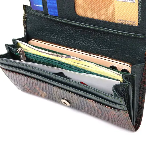 Кожаный женский кошелек Canpellini 17.7х9х2 см acs0025156 - фото 4