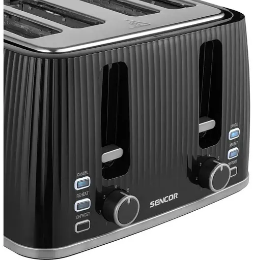 Тостер Sencor STS7541BK черно-серебристый 1860 Вт - фото 4