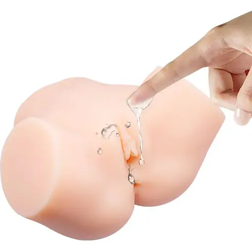 Мастурбатор з подвійною вібрацією і двома входами Crazy Bull-Samantha Dual Vagina and Anal, BM - 00900T71ZK, Телесный - фото 3