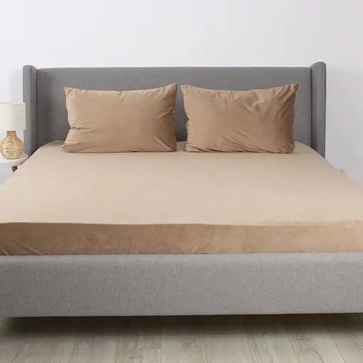 Простирадло ТЕП Velour з резинкою капучіно, 160 x 200 (2-04756_33916) - фото 1