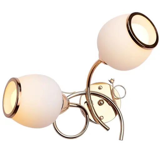 Бра Brille LK-397W/2 E14 G настінне накладне класичне
