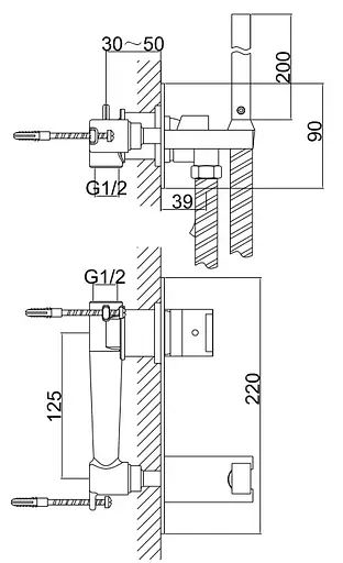 Набір гігієнічного душу Kohlman Excelent хром QW138H, Хром - фото 3