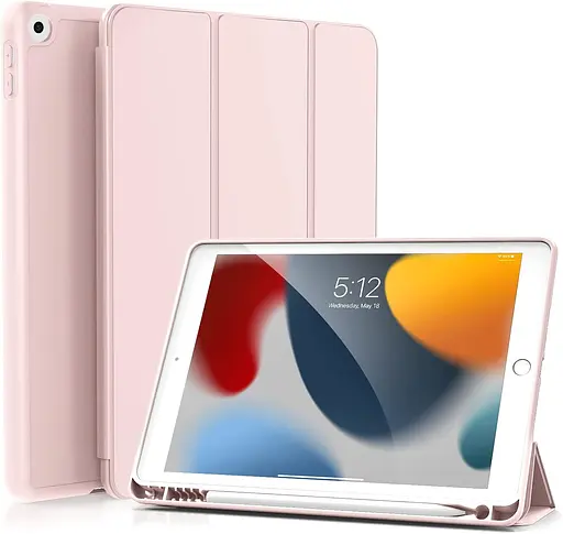 Чохол-книжка CDK для Apple iPad 10.2" 9gen 2021 екокожа/силікон Smart Case cлот стилус (011189) pink sand - фото 2