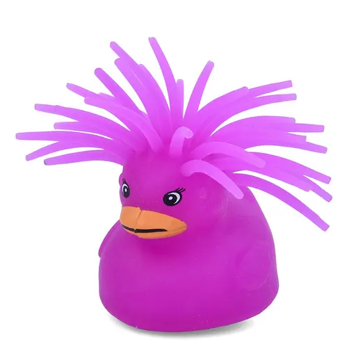 Дитяча іграшка Антистрес Качка Bambi MS 3719(Violet) світлові ефекти - фото 1