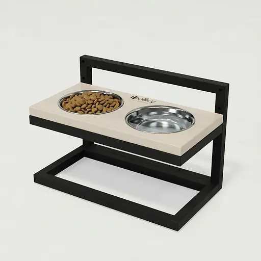 Hollky Flex S — миски на регульованій підставці для маленьких собак (2 × 0.450 л)