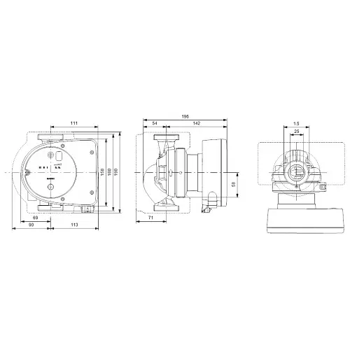 Циркуляционный насос Grundfos Magna1 25-80 180 (99221213) - фото 2