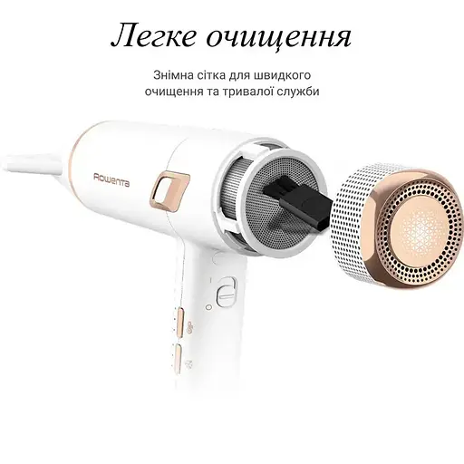 Фен Rowenta Ultimate Experience Maestria, 2000Вт, 3 режима, диффузор, ионизация, холодный обдув, фирменный кейс, белый - фото 2