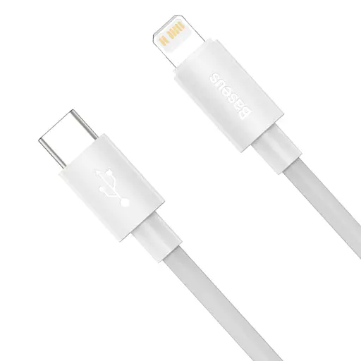 Кабель Baseus Simple Wisdom Data Cable Kit USB to iP PD 20W (2PCS/Set）1.5m White - фото 3