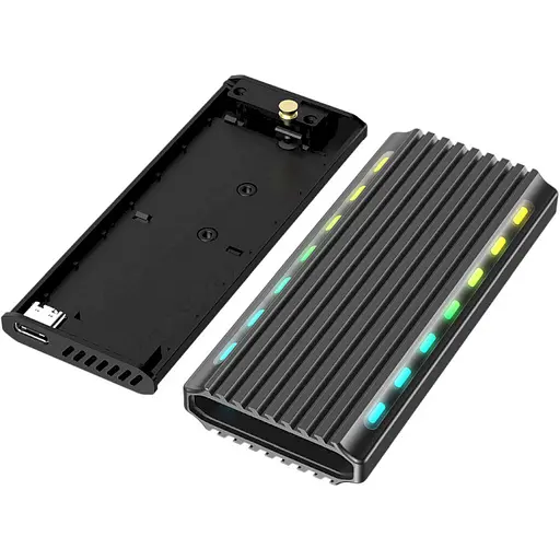 Внешний карман Gembird M.2 (NGFF), USB 3.1, black (EE2280-U3C-03) - фото 3