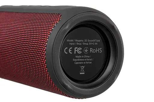 Акустическая система 2E SoundXTube TWS, MP3, Wireless, Waterproof Red - фото 6
