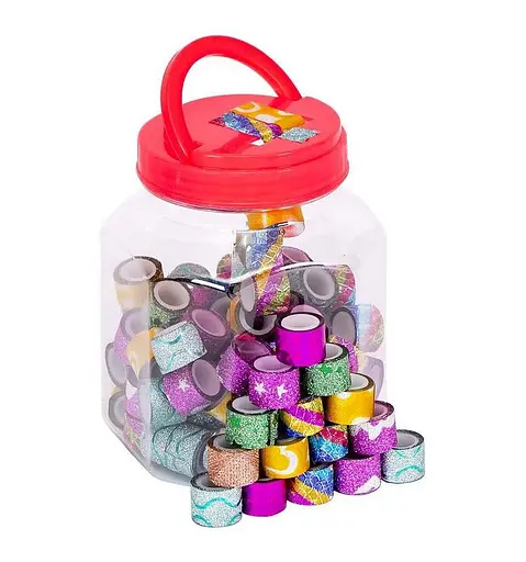 Скотч декоративний "Блискучий" COLOR-IT №61, 90 шт по 1 метру - фото 1