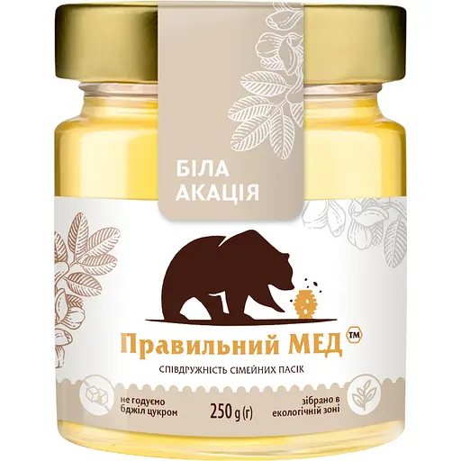 Мед акациевый Правильний мед 250 г