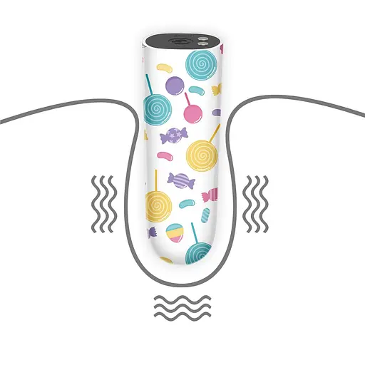 Вібратор для клітора Lovetoy Lollipop Massager 8.5 см мульти - фото 6