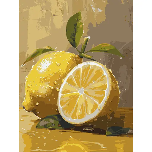 Картина по номерам Strateg Лимонное настроение 30х40 см (SS-1269) - фото 1