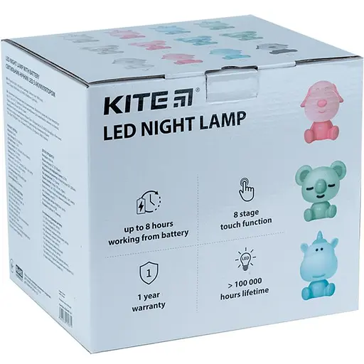 Світильник-нічник  Kite LED з акумулятором Doggy рожевий (K24-491-3-2) - фото 6