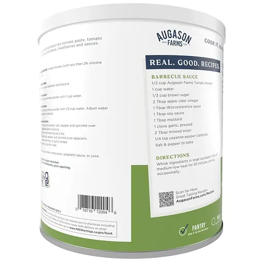 Томатна паста сублімована з великим терміном придатності 25 років Augason Farms, 329 порцій (101181) - фото 2
