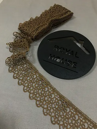 Мереживо Мізки коричневе - фото 2