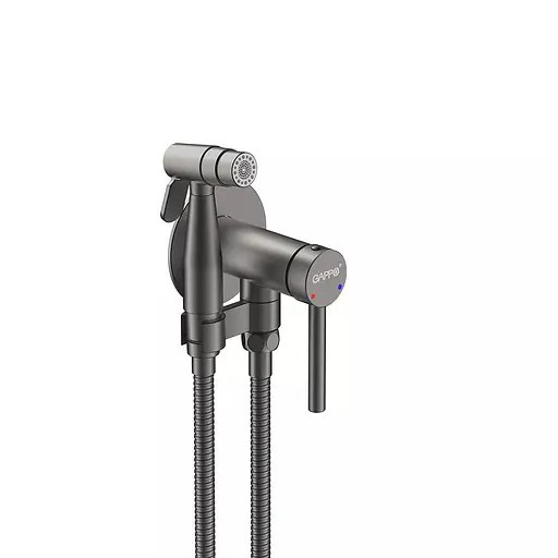 Набор гигиенического душа скрытого монтажа Gungrey Gappo G7206-9, графитовый хром - фото 1