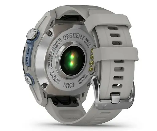 Смарт-годинник Garmin Descent Mk3 43 mm Stainless Steel with Fog Gray Silicone Band (010-02753-04/03) - фото 9