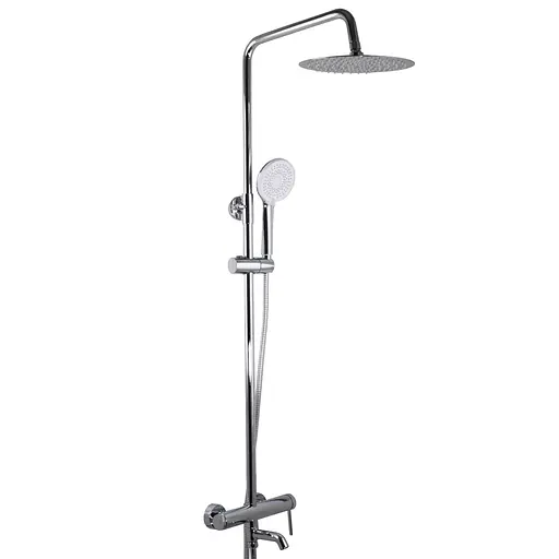 Душова система TOPAZ LOFT TLF 32102-H75-C хромована настінна для ванної з верхньою та ручною лійкою