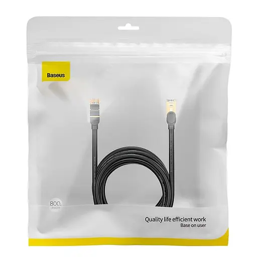 Кабель Baseus high Speed Seven types of RJ45 10gigabit network cable round cable 8m - фото 2