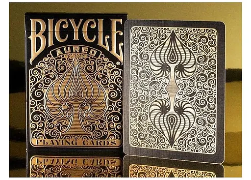 Карти гральні United States Playing Card Company Bicycle Aureo (black) (09409b) - фото 6