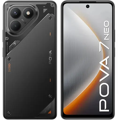 Смартфон Tecno Pova 7 Neo LJ6 8/128GB Geek Black (4894947086786)