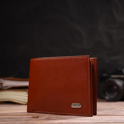 Чоловічий шкіряний гаманець Canpellini 12х9.7х2 см acs0025645 - фото 6