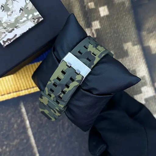 Наручний годинник чоловічий 004CMGRSBU СБУ Зелений камуфляж + Коробка. Patriot acs0031054 - фото 4