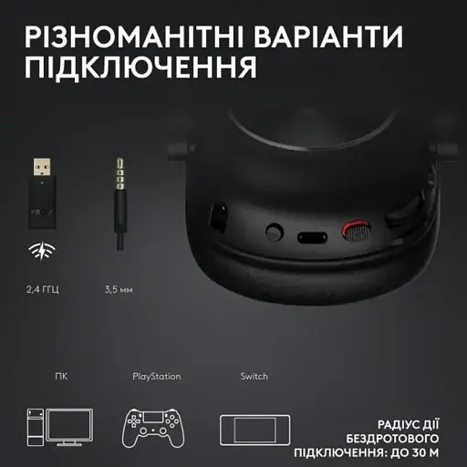 Гарнітура Logitech G Pro X2 Wireless Lightspeed Magenta (981-001275) - фото 5