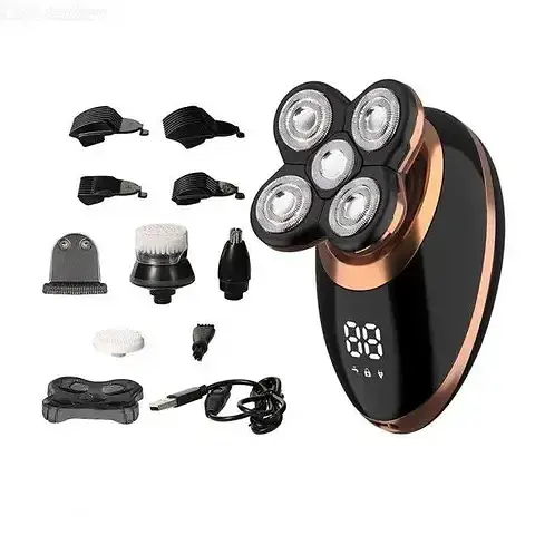 Бритва 5 в 1 VGR V-316 Аккумуляторная Водонепроницаемая С LED дисплеем - фото 5